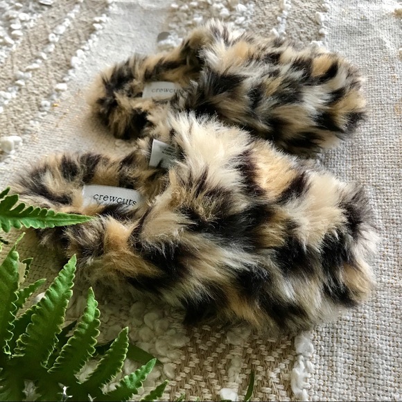 KIDS FAUX FUR SLIPPERS SZ K10 - Picture 2 of 3